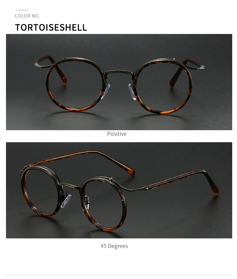 KOCOLIOR Neue Retro Marke Design Anti Blau Licht Lesebrille für Männer und Frauen Mode Koreanische Runde Rahmen Presbyopie Brille – Detail 15