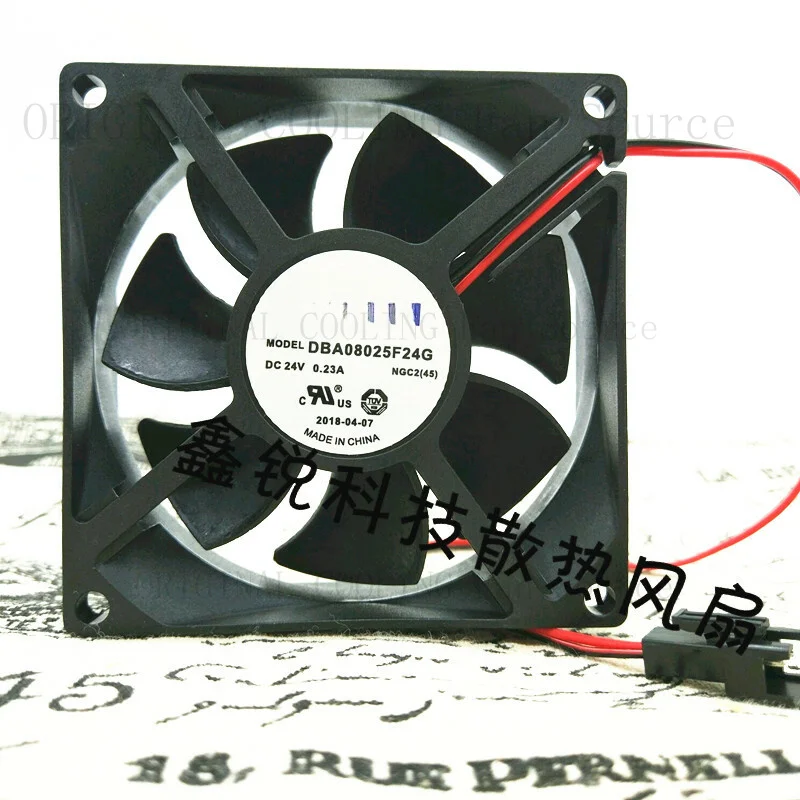H  1PC FOR BAIKEFAN DBA08025F24G DC24V 0.23A 8CM inverter cooling fan