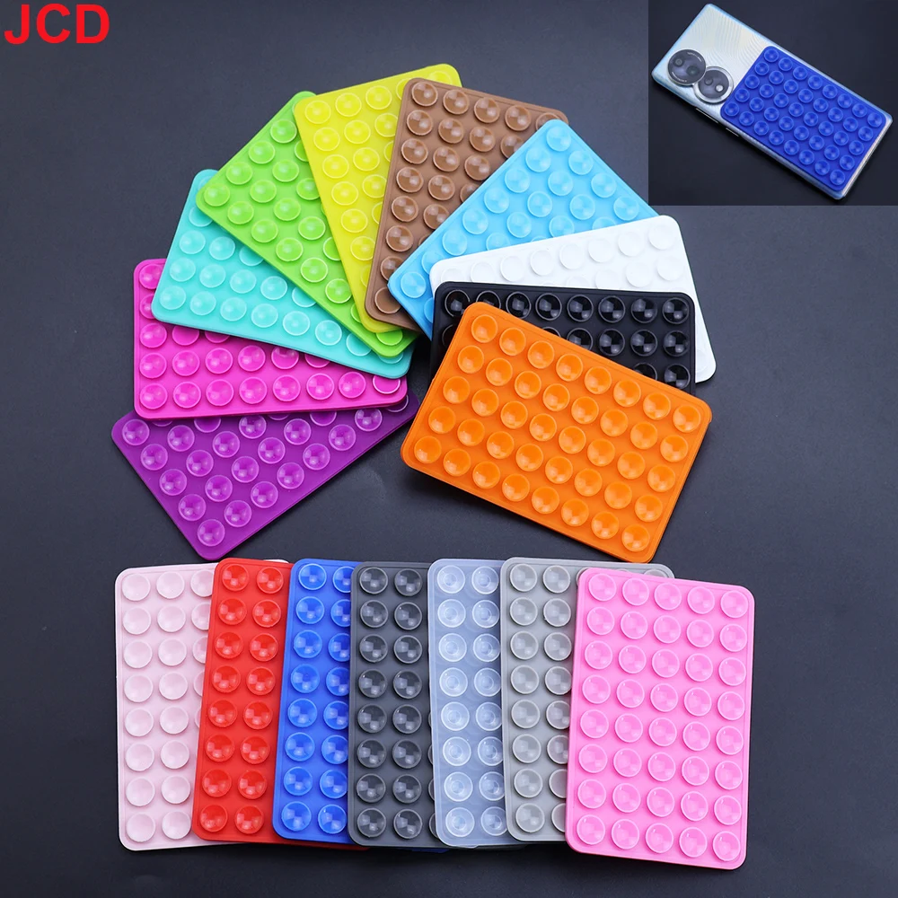 JCD 2pcs 24 알약/40 알약 범용 양면 실리콘 전화 고정 흡입 컵 실리콘 자체 접착 방수 브래킷