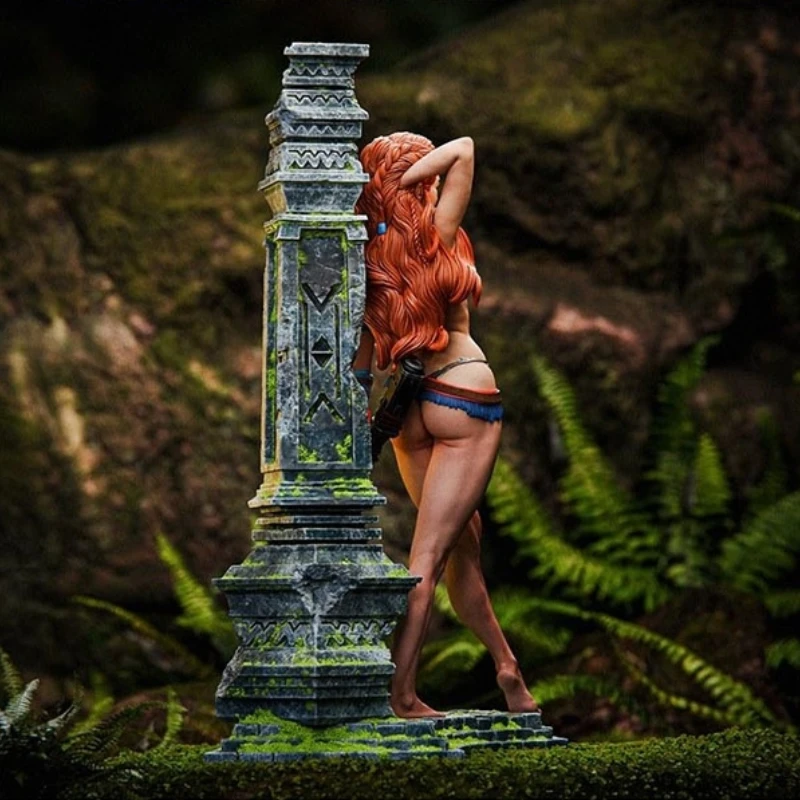 Kit de modelo de figura de resina fundida a escala 1/24, guerrera cazadora NSFW, Hobby, juguetes en miniatura sin montar, sin pintar, Diorama DIY