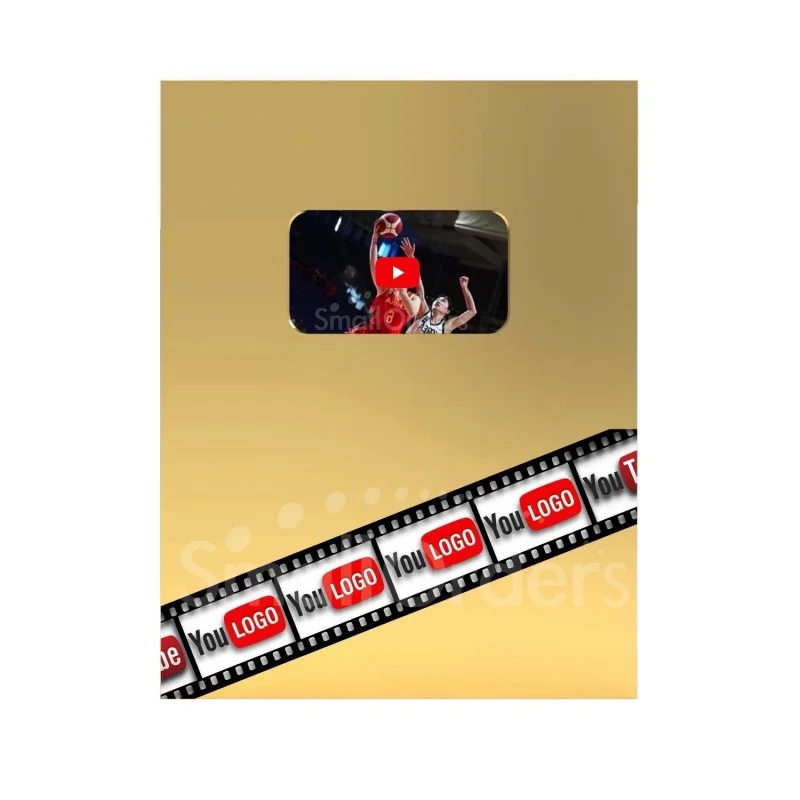 Customized product、Youtubu Button plaque USB card 12V input 32G Memory Android optional lcd video award plaques