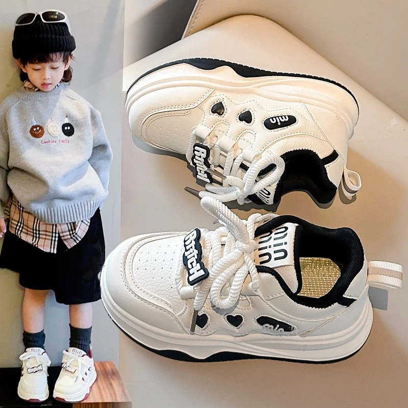 

Fall/Winter New Children's Sports Shoes - Lace-up Soft Soles - Breathable Outdoor Tennis Fashion Kids' Sports Shoes - Size 26-37