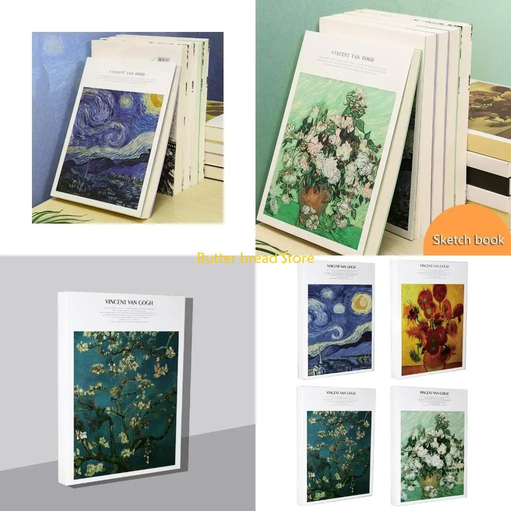 W89C 16K 120 Sheets Thread-bound Fit for Sketch pencil Pencil