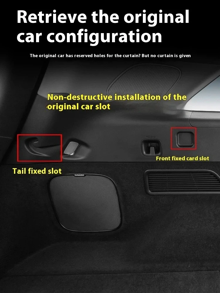 

Car Trunk Blinds ForXpeng G9 2022 2023 2024 Decorative Partition Retractable Curtain Supplies For Car Trunk Interior Accessories