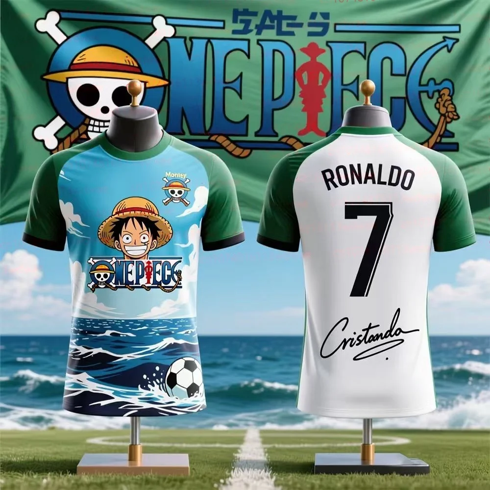Bandai 2026 Summer Football Suit Fashionable Breathable Outdoor Running Training Sportswear Loose Speed Drying Family Matching