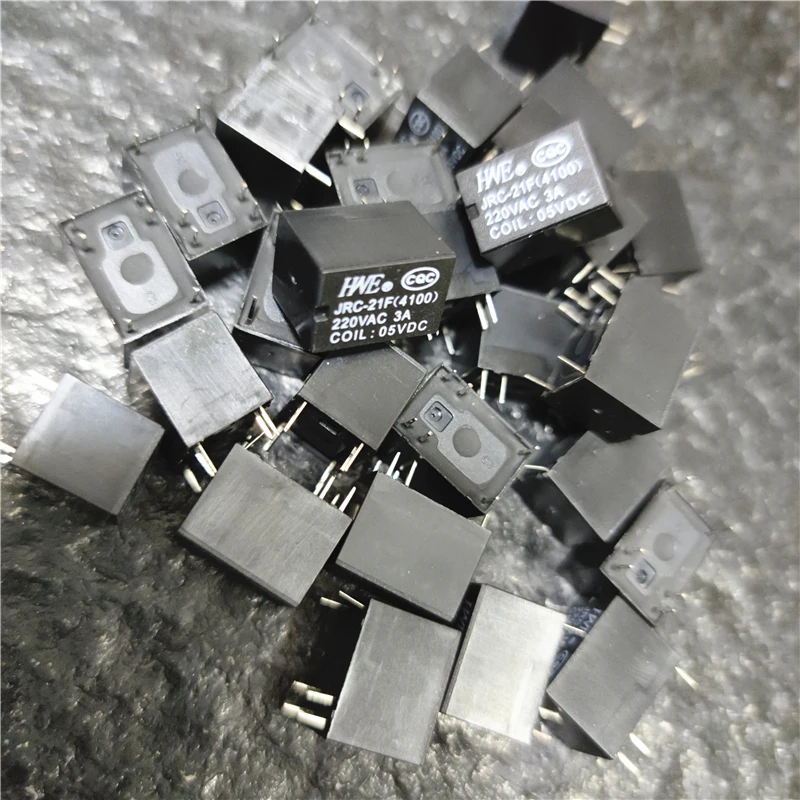 

200pcs Miniature PCB Relay JRC-21F 4100 6 Pins 3V 5V 12v