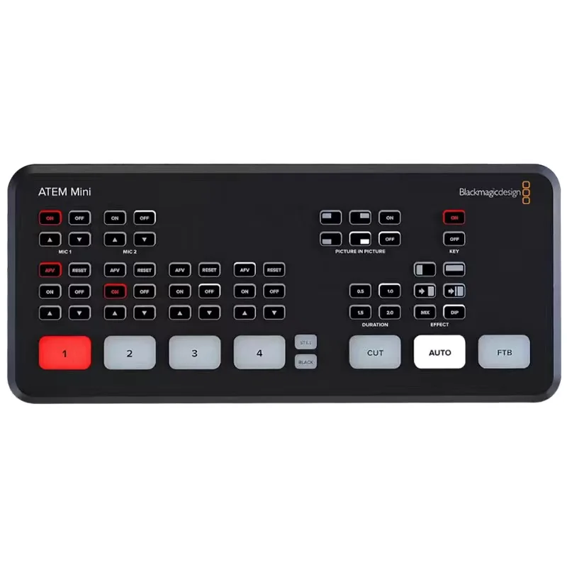 

BMD ATEM Mini 4 HD MI Multi view recording video mixer switcher live streaming broadcast Interview