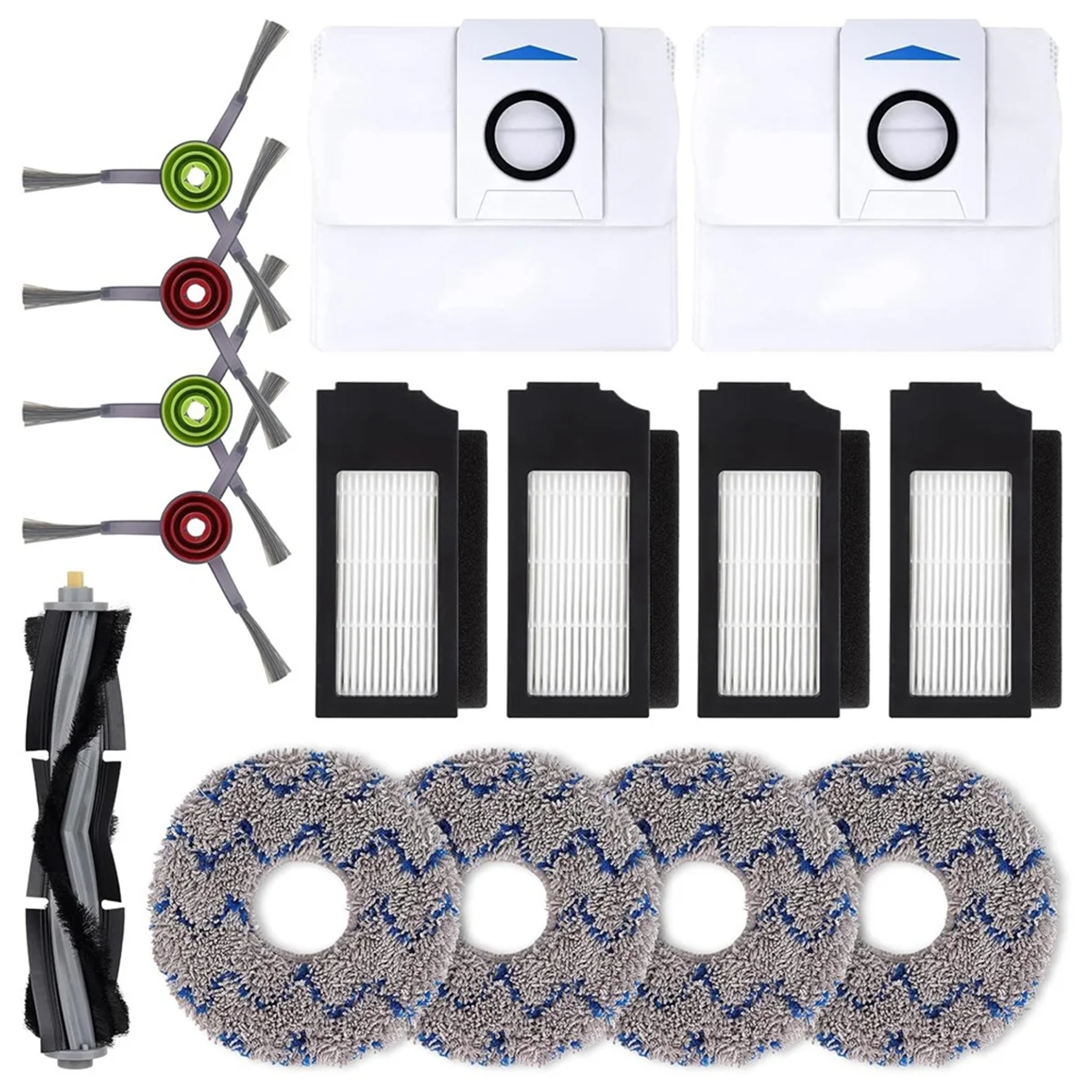

A58E-For ECOVACS DEEBOT X1 OMNI Turbo T10 T20 Omni T20/T20 Max/T20 Pro Robot Vacuum Cleaner Main Side Brush Filter Mops