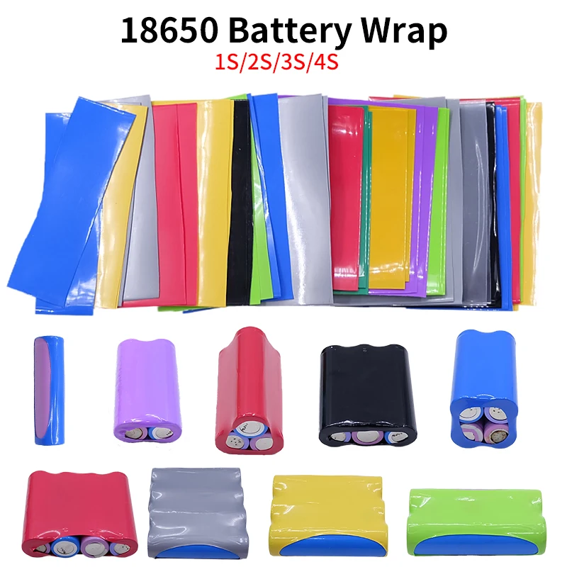 TubethermorétractableenPVC,bandedefilmdebatterie100,manchonrétractablePride,couverturerondepour1S,2S,3S,4S,protection24.com,25pièces,18650pièces-AliExpress13