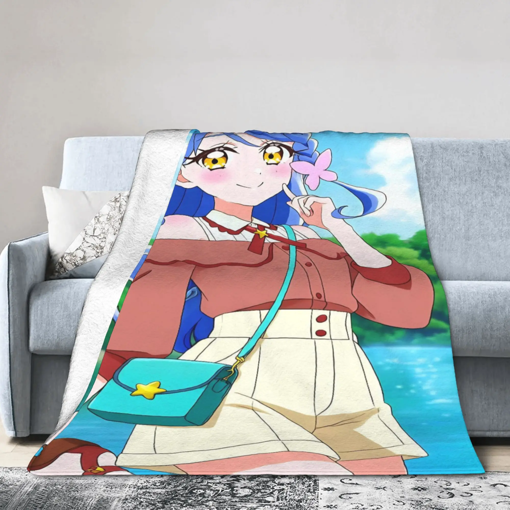 Soaring Sky Pretty Cure Blankets Super Soft Flannel Relax Gifts  Throw Blanket Bedding Throws