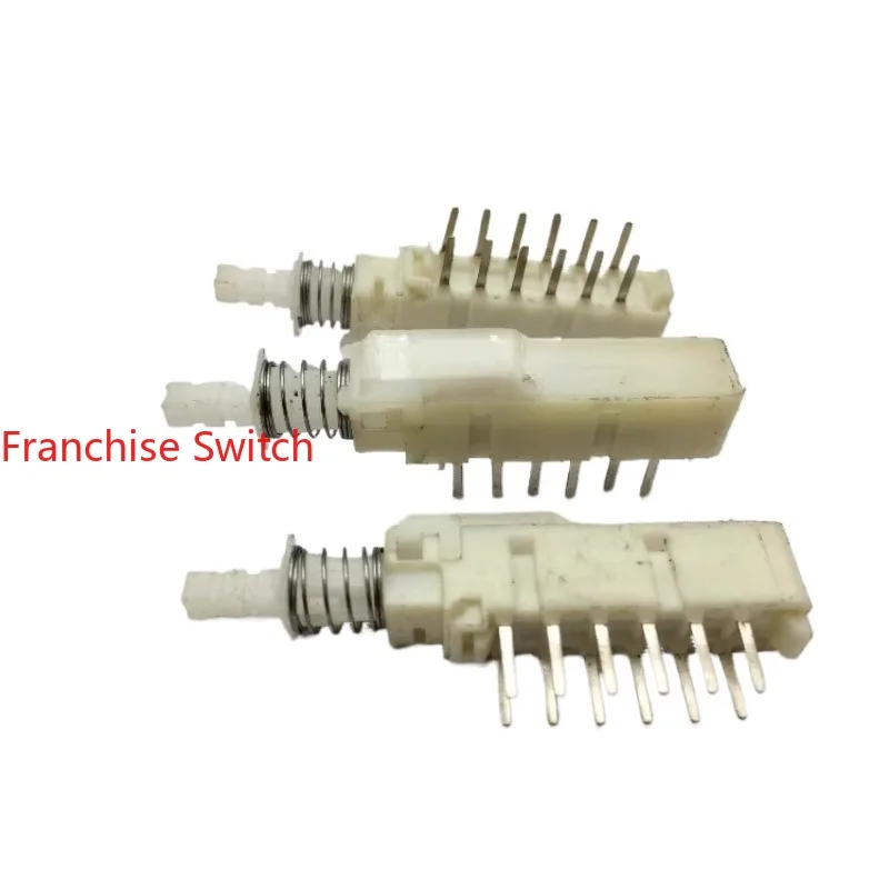 50PCS SPUN2.5MM Stroke Self-locking Switch 4Circuits 12Pins