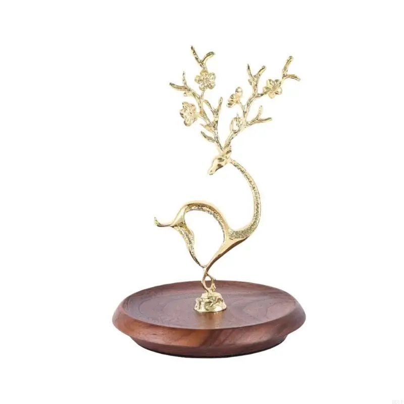 

D0UF Elegant Reindeer Jewelry Display Rack Bracelet Holder for Necklace and Earring Storage Enhancing Home Aesthetics