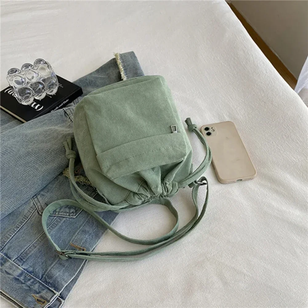 Koreanische Schultertasche mit Kordelzug, Reisetasche, lässige, leichte Jugend-Umhängetasche, neue Messenger-Tasche, weiche, lässige Geldbörse – Detail 4