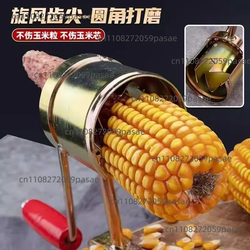 Thresher, small hand-cranked dry corn, corn threshing artifact,  household tool for plowing and wrapping grain