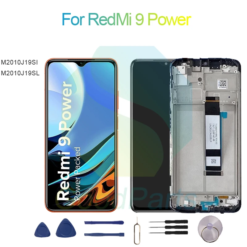 

For RedMi 9 Power Screen Display Replacement 2340*1080 M2010J19SI, M2010J19SL For RedMi 9 Power LCD Touch Digitizer