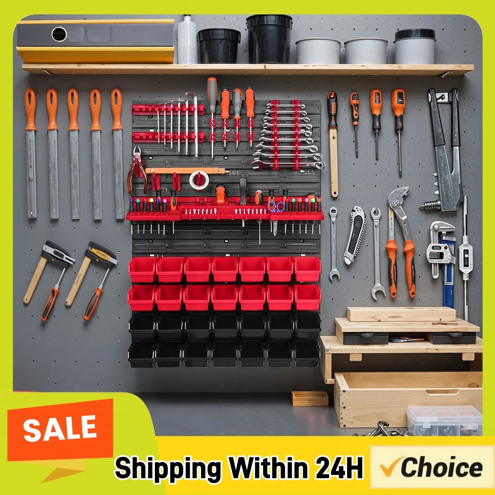 Tools Wall Storage Shelf Tools Organizer Multi-Function Wall Mounted Tool Rack Extra Strong Wall Plate for Wrench Screwdriver