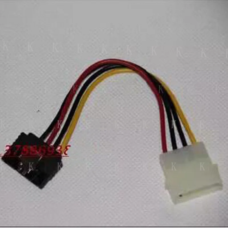 C FOR  New Power Supply Cord 4P to SATA 15P SATA Adapter Cable W/ Metal Snap Fastener