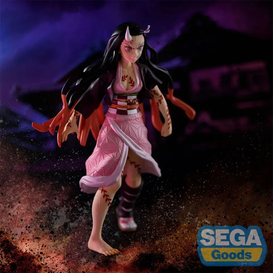 Original Genuine SEGA Demon Slayer 21cm Kamado Nezuko Anime Collectible Figurines PVC Model Toy Gift in Stock