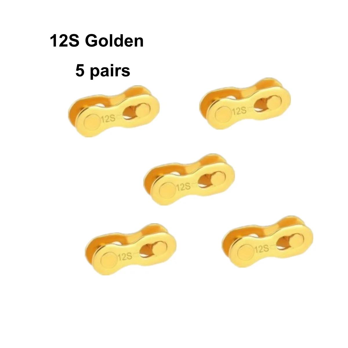 5 Paar Fahrrad-Kettenverbindungsstücke für 1-, 6-, 7-, 8-, 9-, 10-, 11-, 12-Gang-Ketten, CP, Gold & Regenbogenfarben – Detail 23