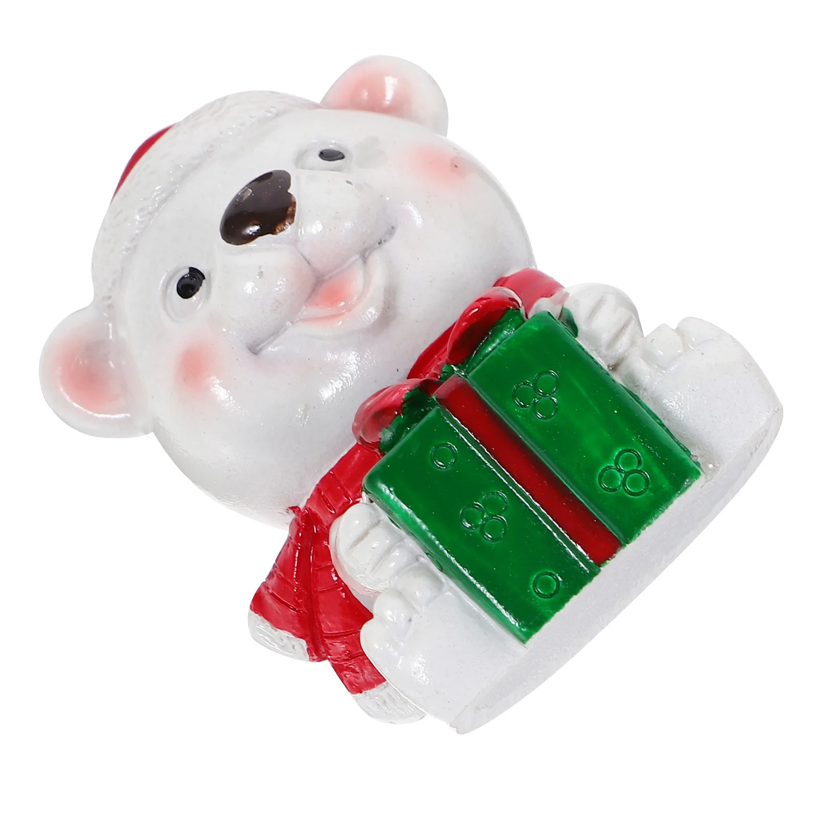 

Resin Christmas Statue Miniature Decoration for Yard Mall Festival Gifting Portable Outdoor Indoor Festive Display