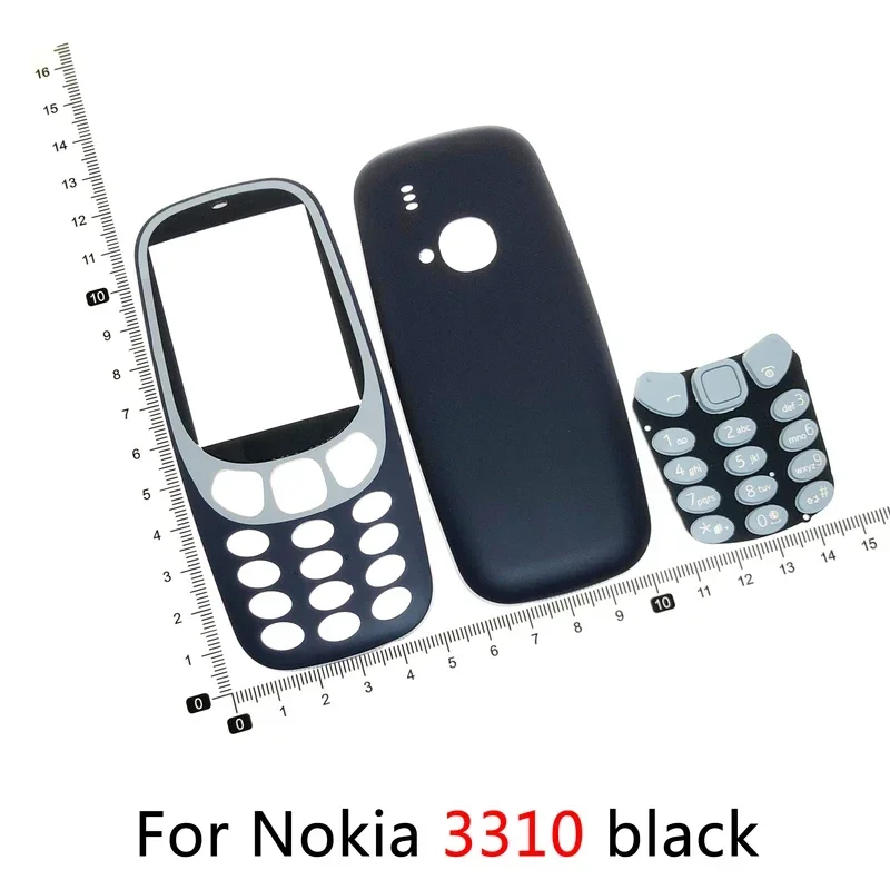 Complete front cover keyboard For Nokia X1 X1-00 X1-01 3310 301 Double Sim battery back housing case Keypad