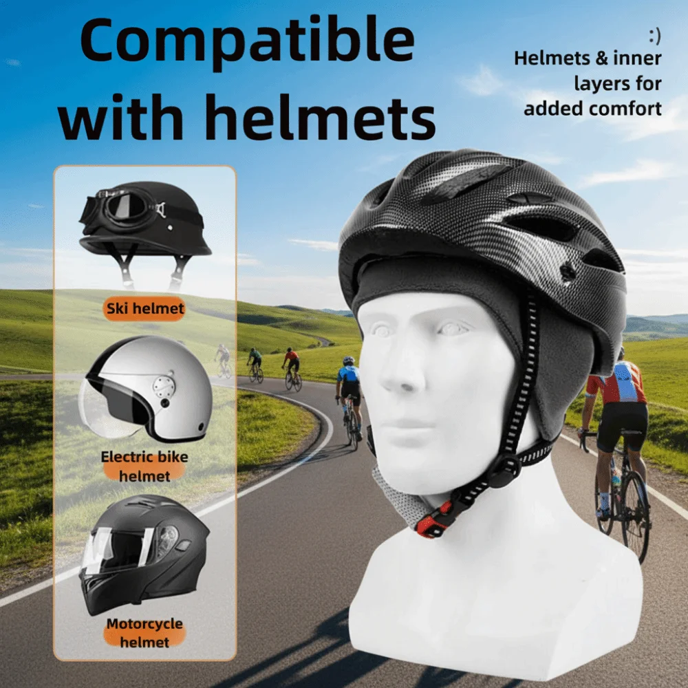 Polyester Ear Protection Cap Coldproof Parent Child Windproof Hat Multiple Colors Windproof Design Headwrap Hat Skiing