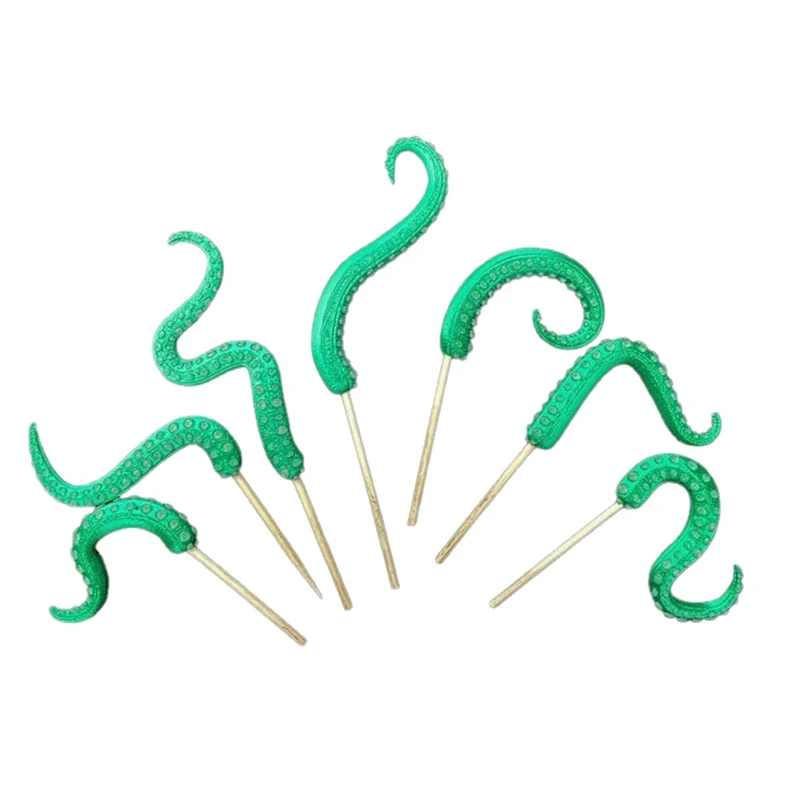 7PCS Seamonster Tentacles Octopus Tentacle Plant Stake Garden Stakes For Plant Decor Octopus Tentacle Stakes