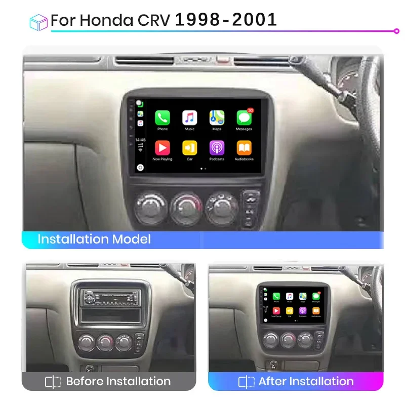 

Android 13 8GB+128GB radio For Honda CRV 1997-2001 Car stereo Multimedia Video Player carplay Auto GPS Navigation 2din No dvd