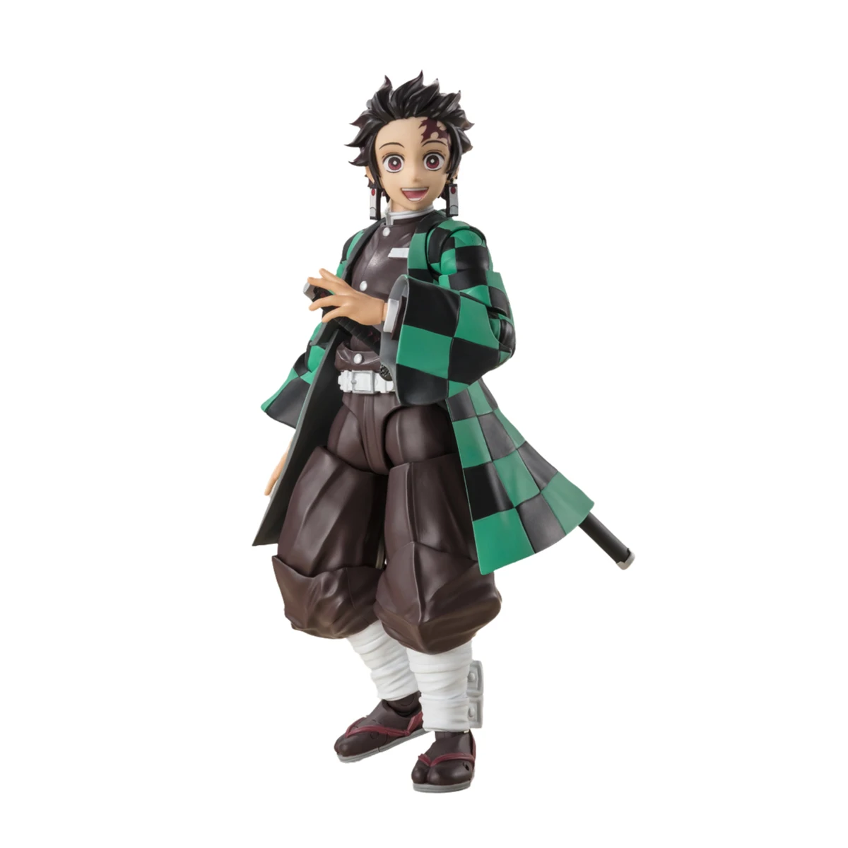 Véritable Bandai Original démon Slayer Figure modèle Kits S.H.Figuarts 1/12 figurines d'anime Kamado Tanjirou modèle d'action jouets cadeau