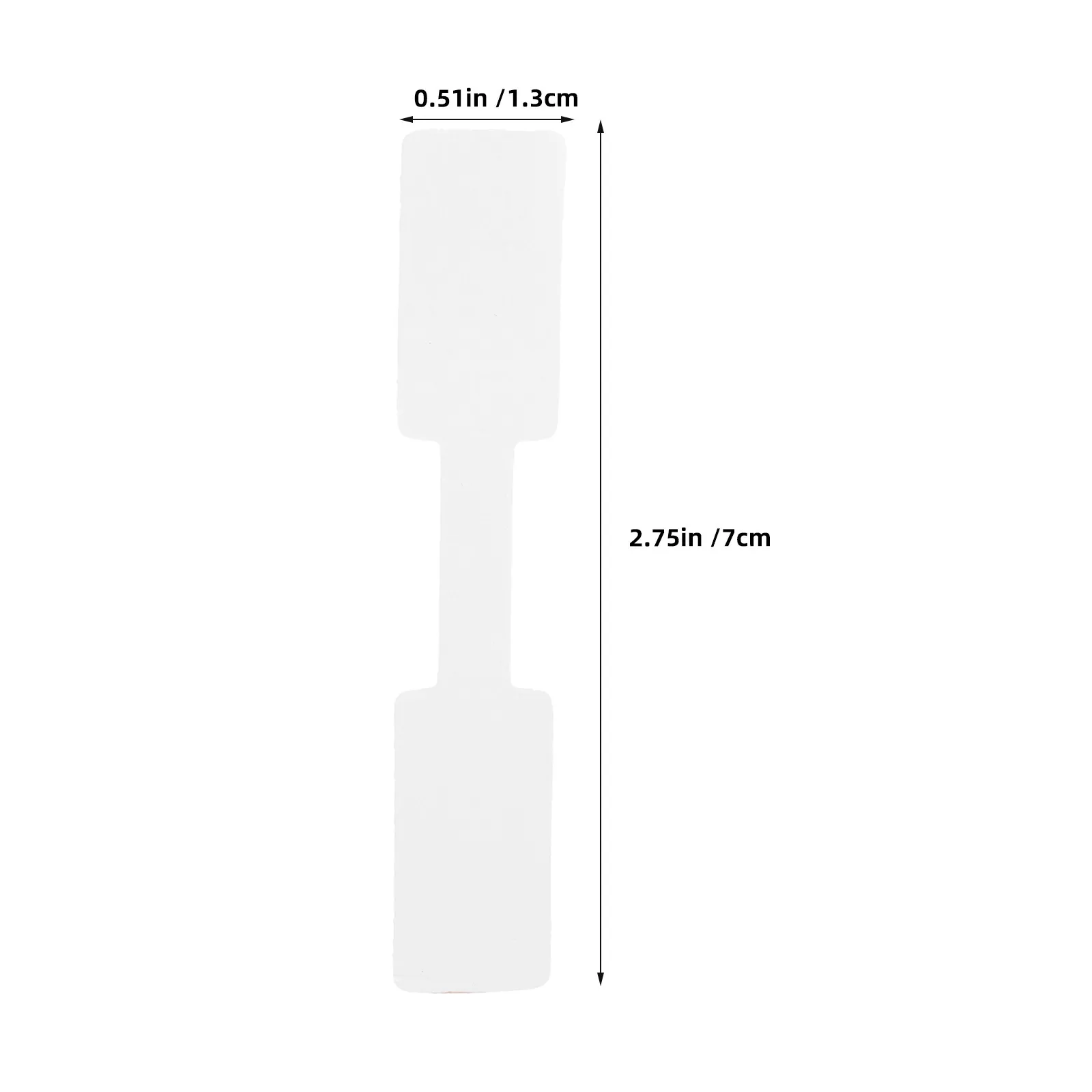 100pcs Blank Jewelry Price Tags Printable Adhesive Paper Labels for Stores, Exhibitions & Markets
