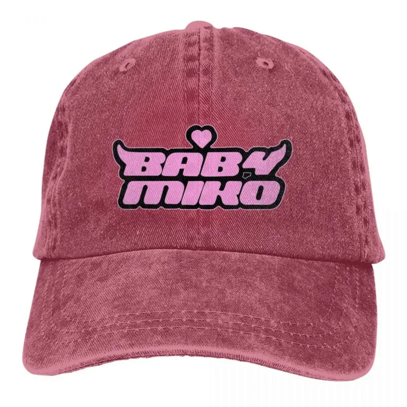 Y2K-gorras de béisbol vintage para bebé, gorro de algodón desgastado con logo unisex, moda joven Miko, 2024