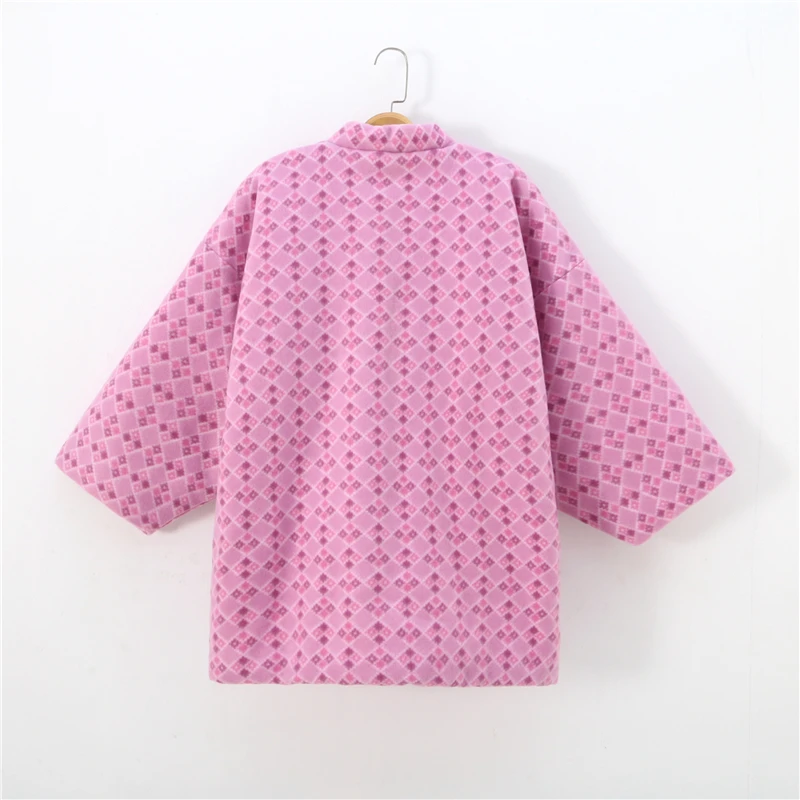 Hanten سترة الشتاء النساء ثوب الكيمونو الياباني Homewear منامة مبطن Haori القطن معطف مبطّن سترة يوكاتا اليابان الملابس الآسيوية #3
