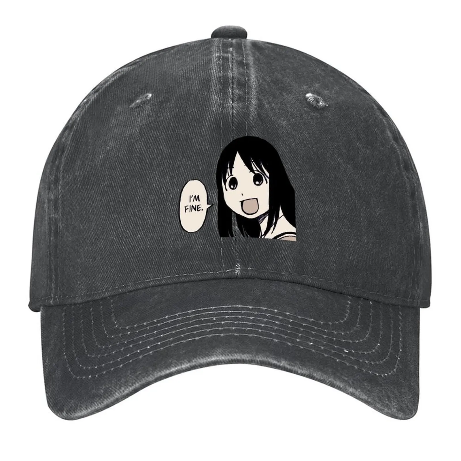 

I draw osaka saying i'm fine / azumanga daioh Baseball Cap tea Hat Uv Protection Solar Hat fishing caps man Woman Hats Men's