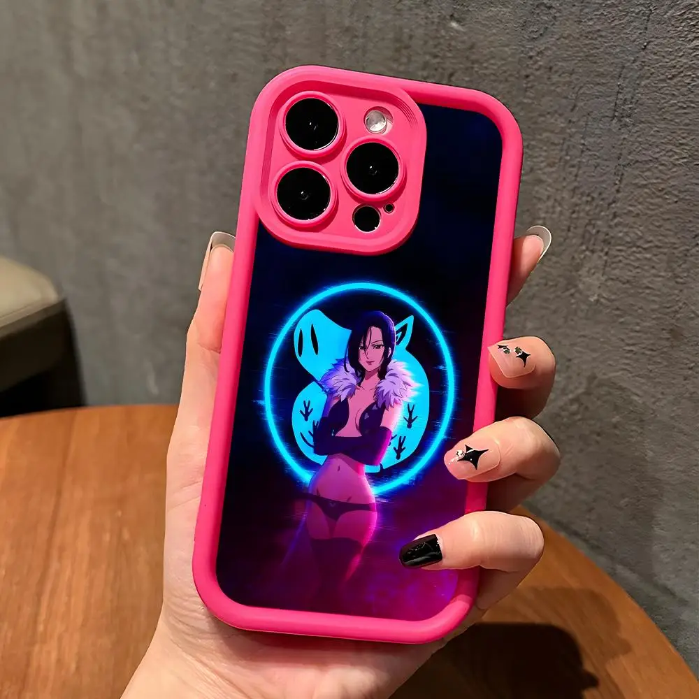 Seven Deadly Sins Merlin Phone Case for iPhone 18 17 16 15 14 13 12 11 Air Pro Max Plus Red Soft TPU Shockproof Cover - view 4