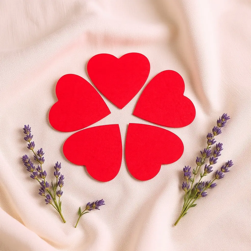 

5 красных наклеек-сердечек для заметок, не оставляющие следов, съемные блокноты для офиса, школы, повседневного использования, многофункциональные