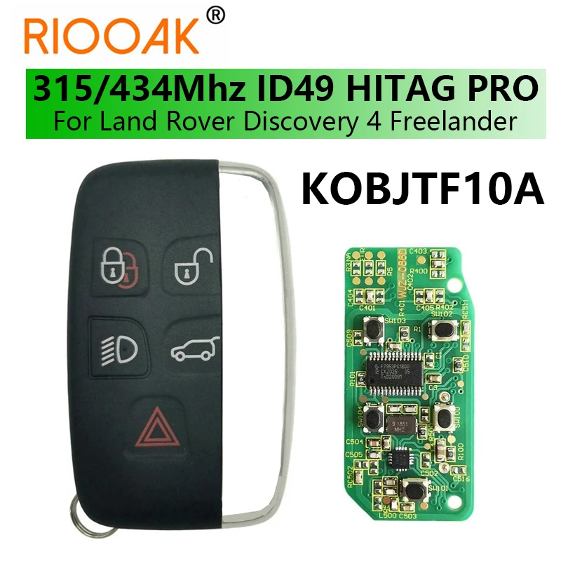 

315/434Mhz ID49 HITAG PRO Promixity Smart Control Car Remote Key For Land Rover Discovery 4 Freelander Range Rover Sport Evoque