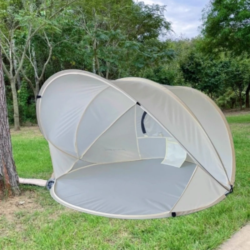 

Pop Up Summer Automatic Beach Tent 2-3 People Speed Open Quick Portable Simple Shade Sun Fishing Park Leisure Travel BBQ Tourist