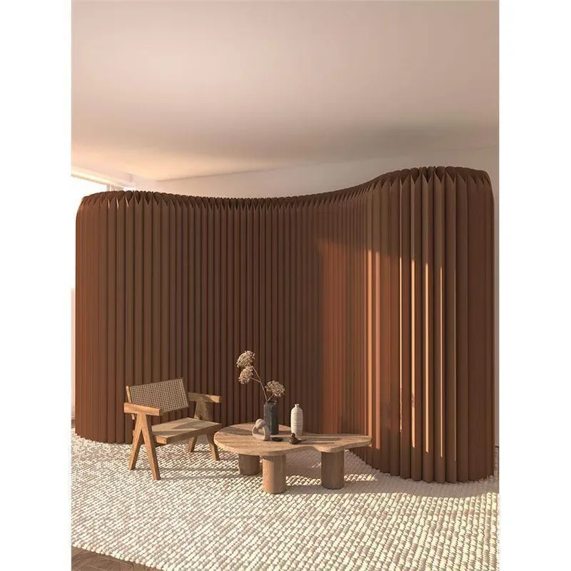 Removable Paper Screen Partition Dome Wall Baffle for Office Exhibition Live Stream Background Decor