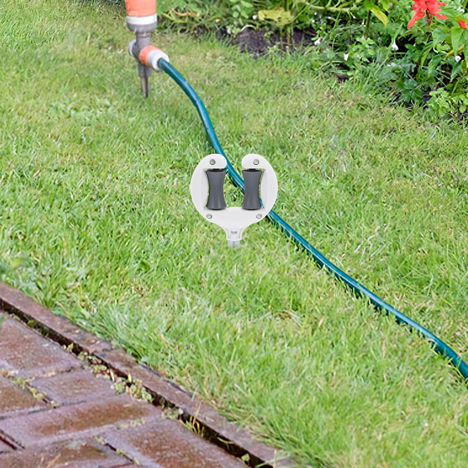 

Garden Hose Guide Spike Roller Durable Metal Precise Watering Outdoor Flower Tree Hose Conduit Nozzle Iron Holder Bracket