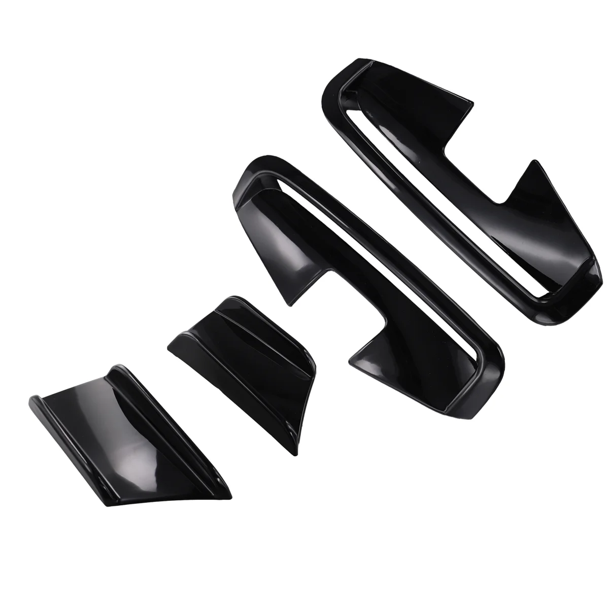 Car Front Bumper Side Splitter Spoiler Canards Air Knife Trim for 4 Series G22 G23 2020+ Bright Black