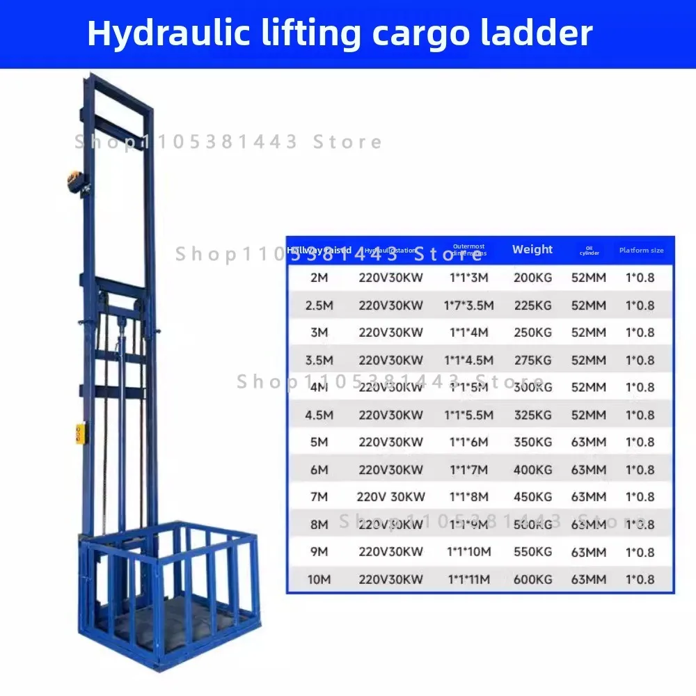 Elevator Small Villa Attic Hydraulic Home & Freight Elevator 2-5 Floors Household Lift