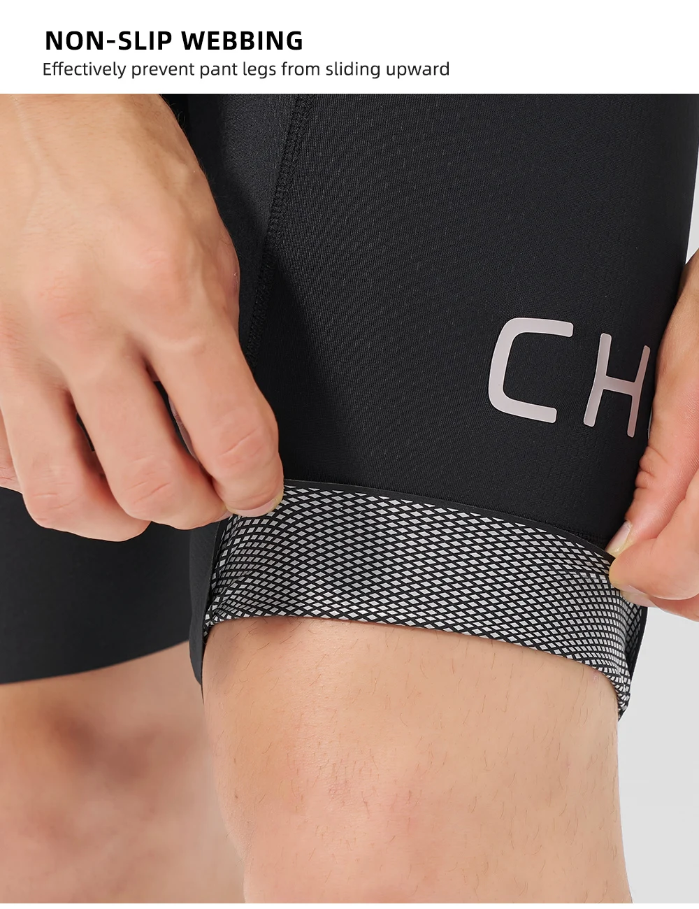 Cheji Herren-Radlerhose mit Trägern – Detail 24