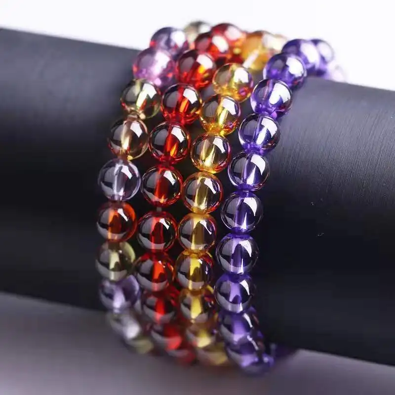 Factory Direct Sales Crystal Zircon Bracelet Ruby Colorful Jade Men's and Women's Bracelets Wholesale