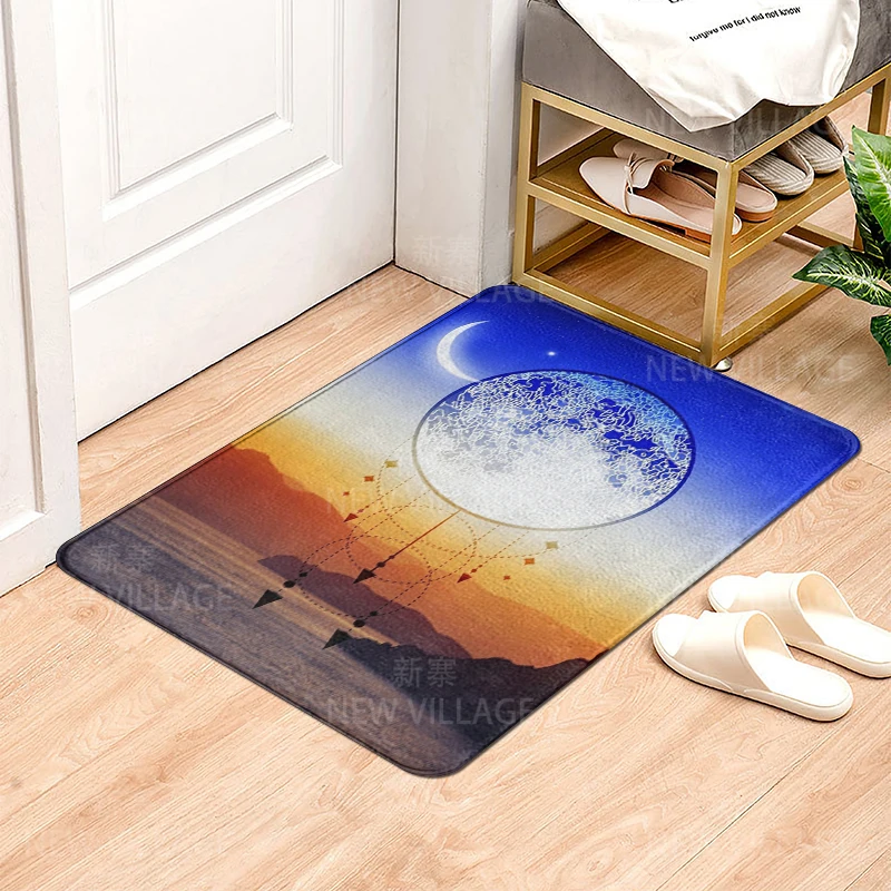 House entrance carpet Home door mat Modern Nordic style Room Bath Foot bathroom non-slip Kitchen water absorption rugs Abstract