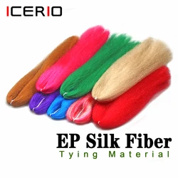 ICERIO 1Pack Soft EP Silky Fiber Light Fluffy Minnow Baitfish Streamer Fly Tying Materials Fly Bait Long Hair Fiber