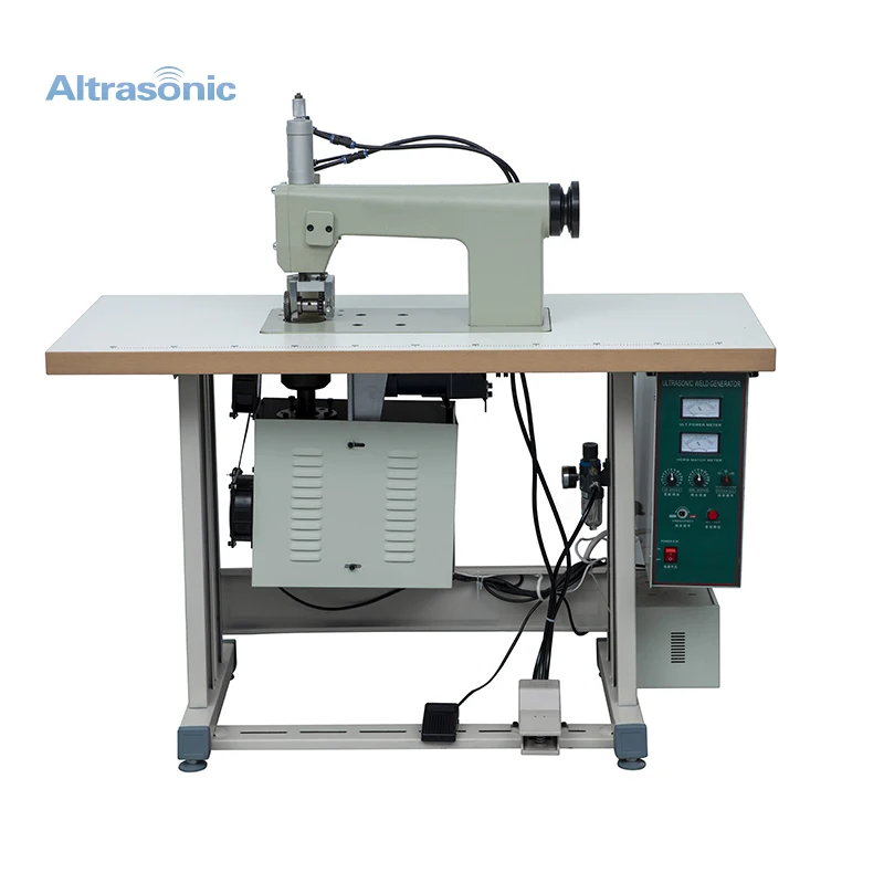 cheap price 200mm nonwoven fabric ultrasonic lace cutting and sewing machine for fabrics sheet