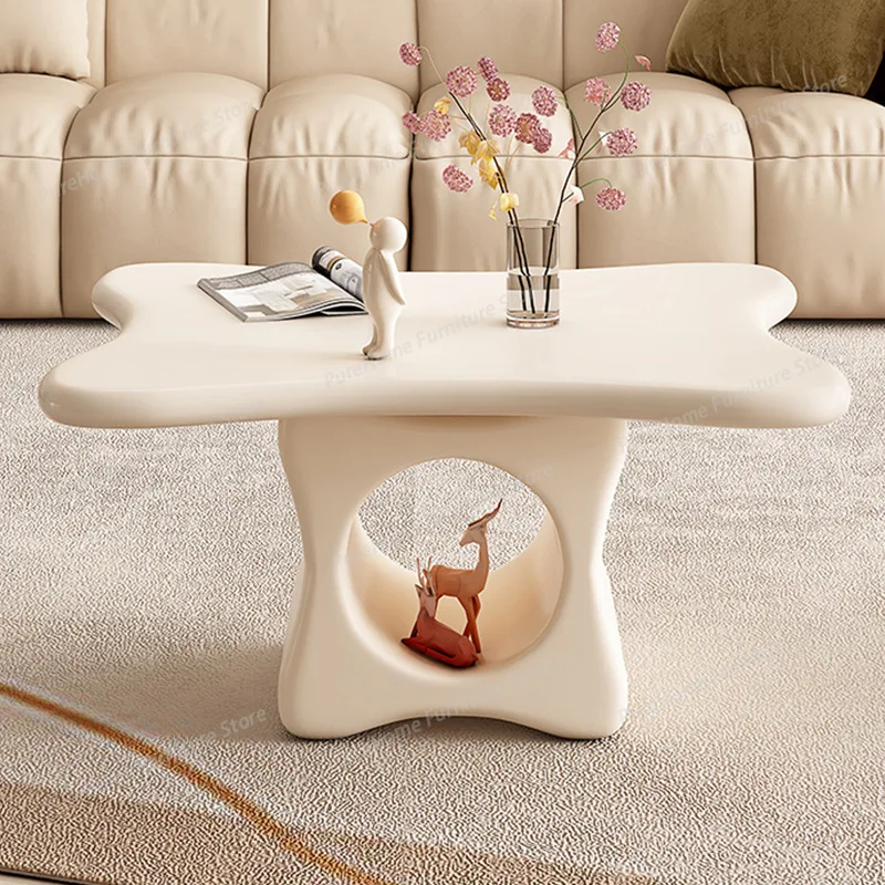 

Nordic Cream-Style Creative Coffee Table Modern Minimalist Living Room Center Coffee Table Designer Irregular Home Furniture FYC