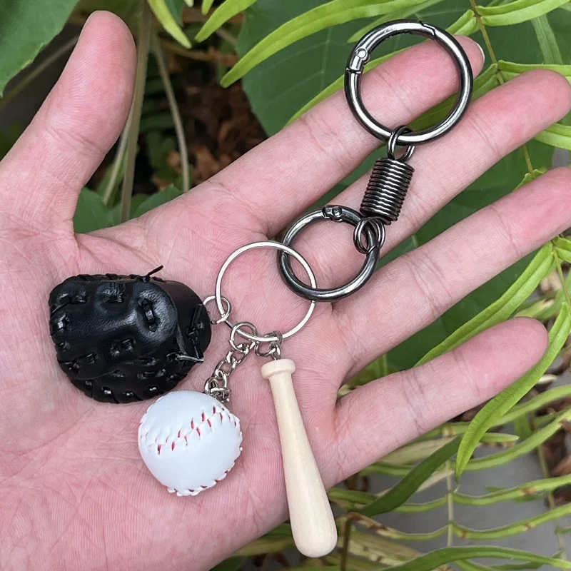 DIY keychain Baseball backpack pendant Sports enthusiast pendant Outdoor bag decoration Holiday gifts