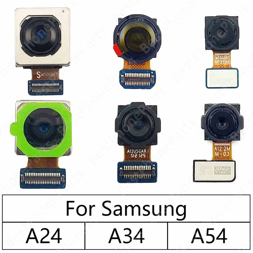 Camera For Samsung Galaxy A34 A24 A54 5G A346 A245 A546 Rear Backside Back Camera Module Mobile Phone Flex Cable Parts