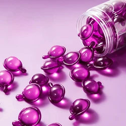 10 Capsules Moroccan Vitamin Oil Hair Care Essence Damaged Nutrition Repair Hair Splitting Improvement Treatment Products Purple
